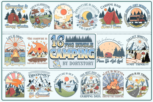 Camping Sublimation Bundle: Creative Design Made Easy