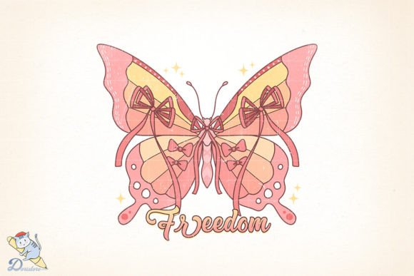 Coquette Sweet Freedom PNG Sublimation: A Digital Art Resource for Creative Projects