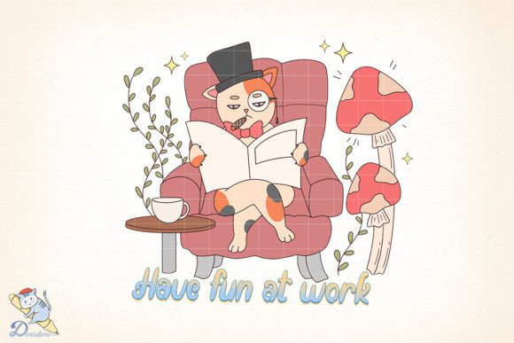 Cute Cat Have Fun at Work: Strategic Value in Visual Branding and Creative Projects