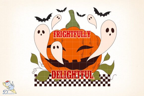 Frightfully Delightful Halloween PNG Art