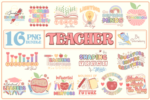 Teacher Appreciation Sublimation Bundle: A Practical Design Resource for Creative Professionals