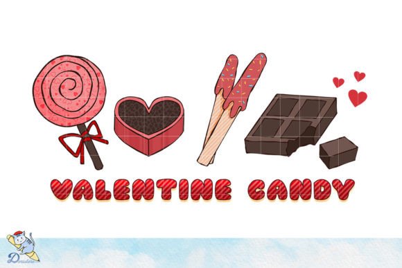 Valentine Candy Retro: A Timeless Design Asset